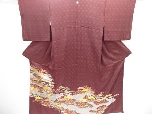 松竹梅模様刺繍一つ紋色留袖